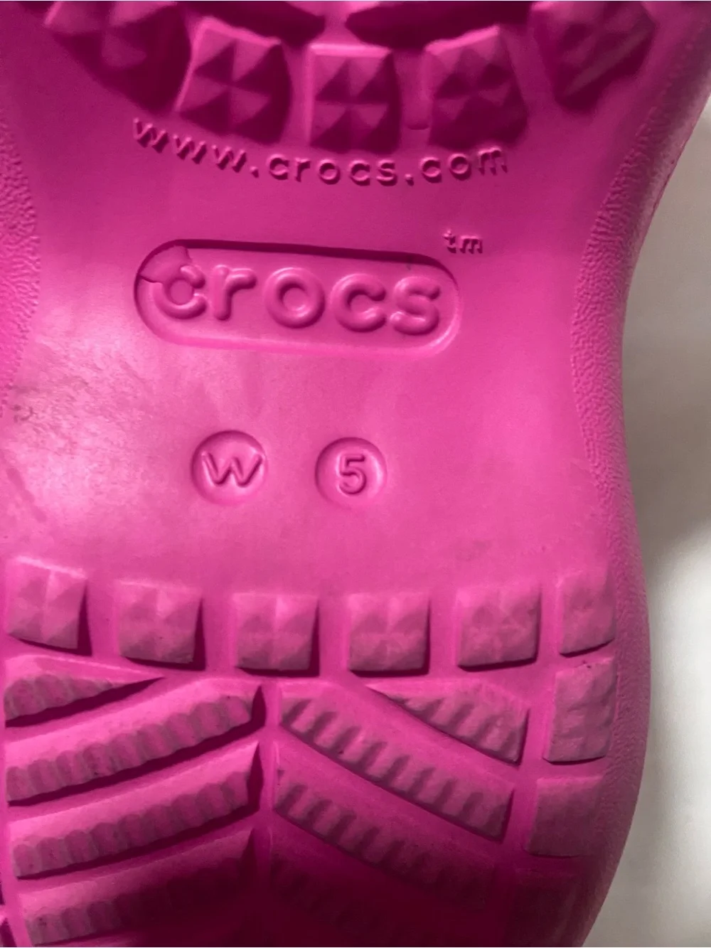 CROCS Iconic comfort Classic Platform Clog in Hot Pink with Jibbitz Charms